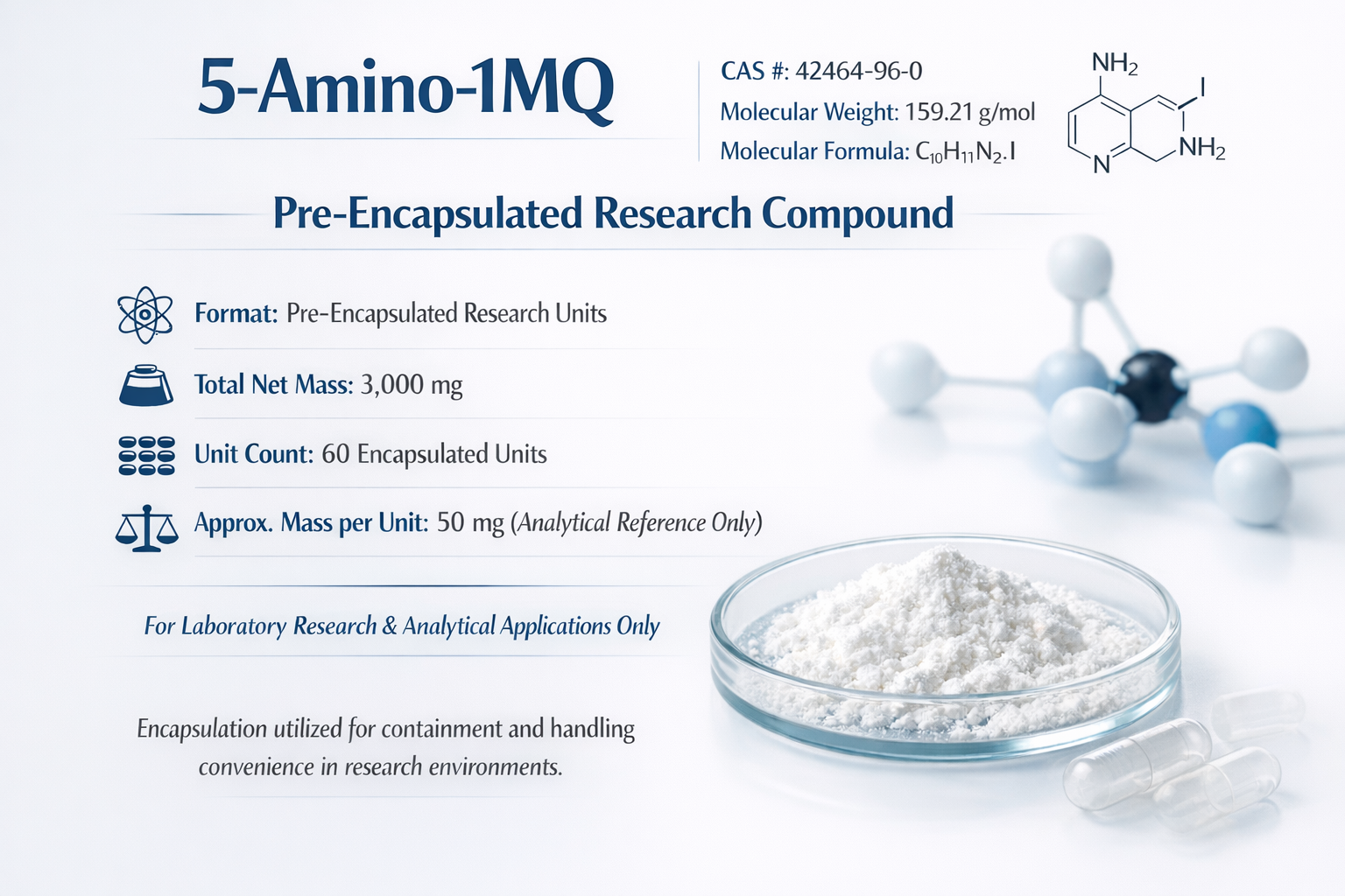 X-01 5-AMINO-1MQ 50MG X60