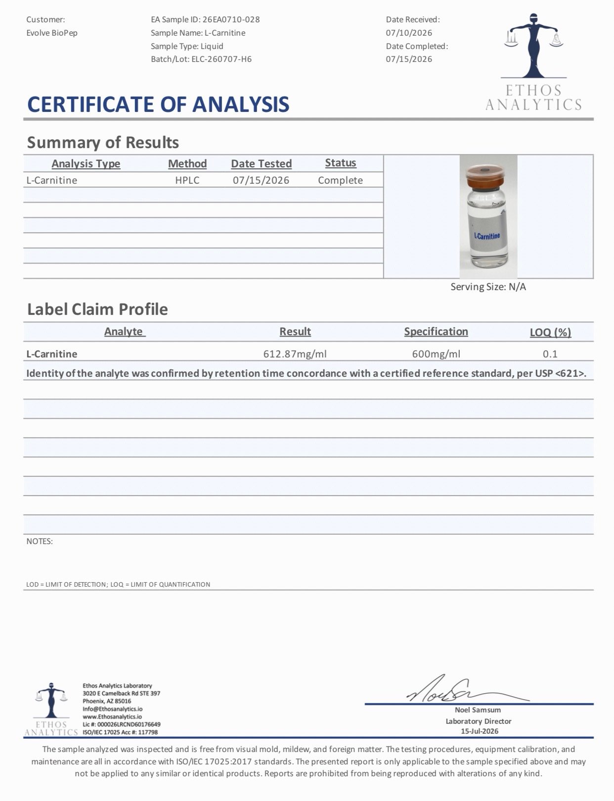 L-CARNITINE 10ML