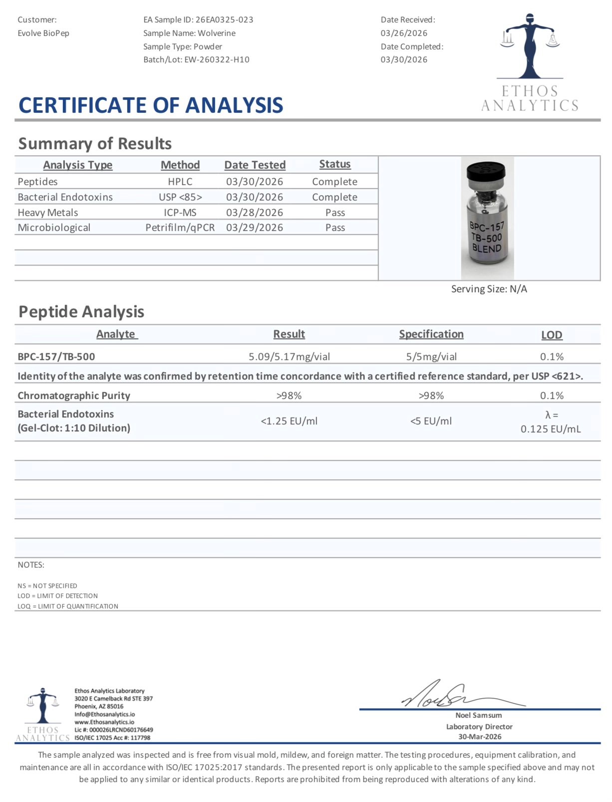 BPC-157/TB-500 10MG