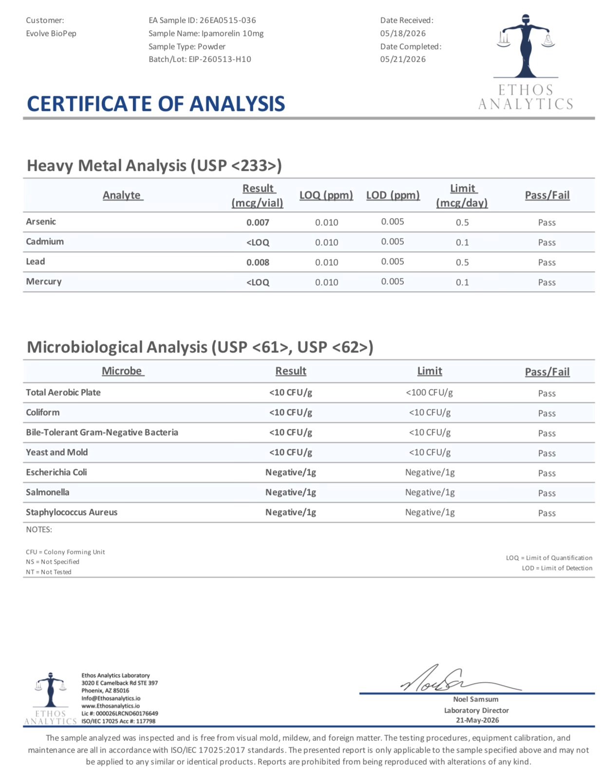 IPAMORELIN 10MG