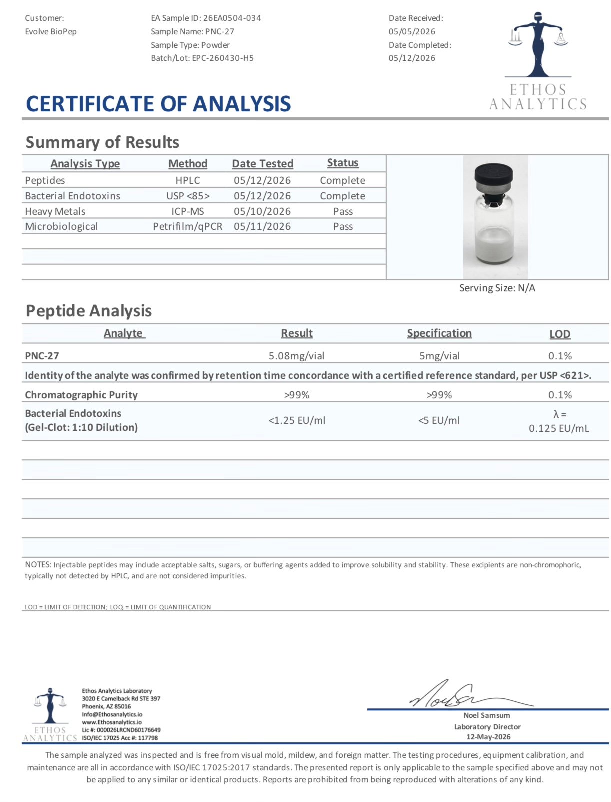 PNC-27 5MG