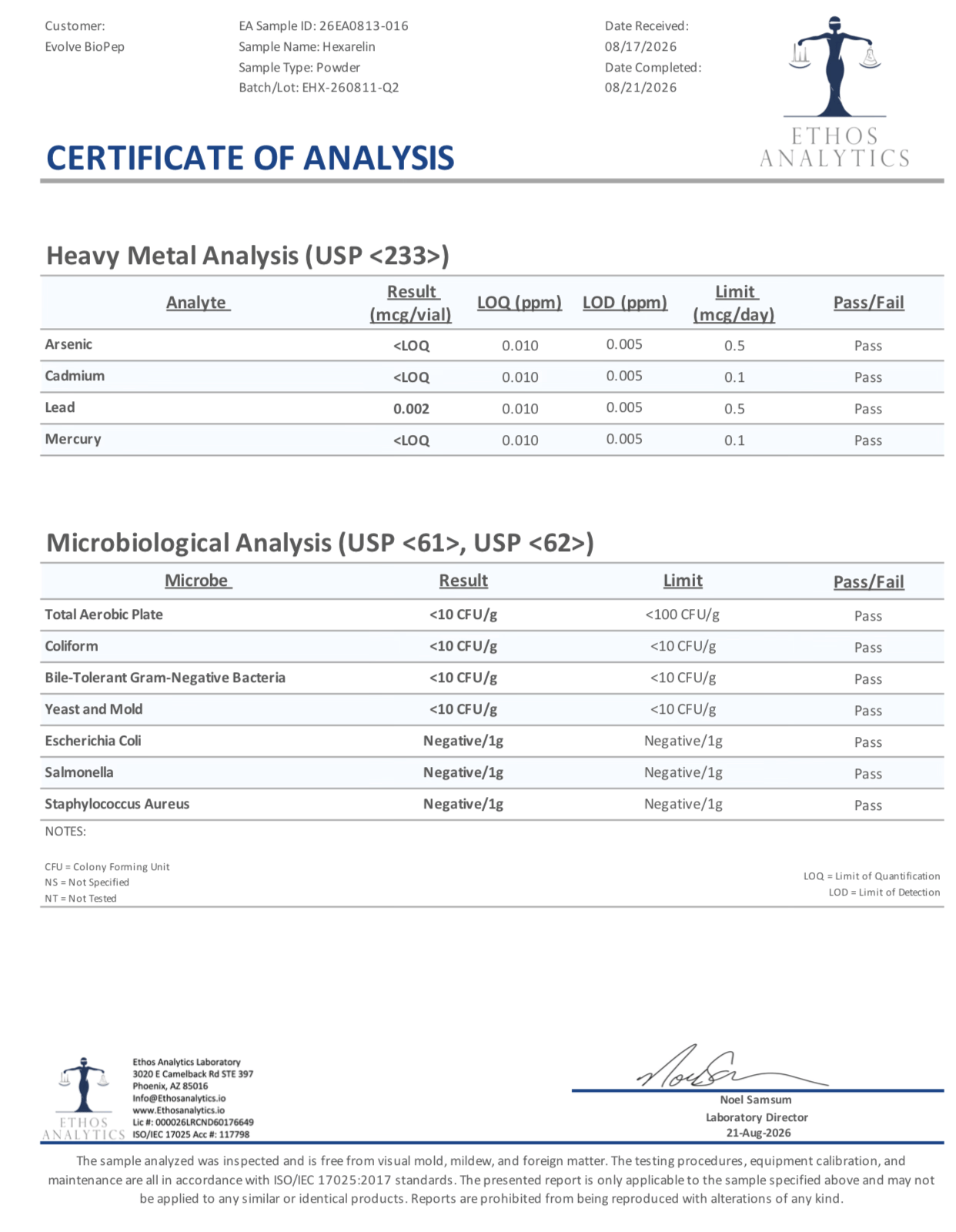 HEXARELIN 2MG HEXARELIN 2MG